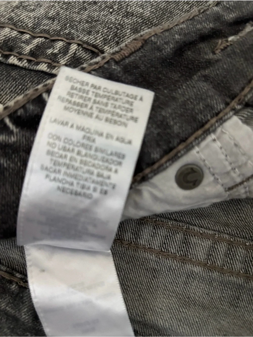 True Religion Rocco Relaxed Skinny Jeans Men’s 29x31  lGray Black